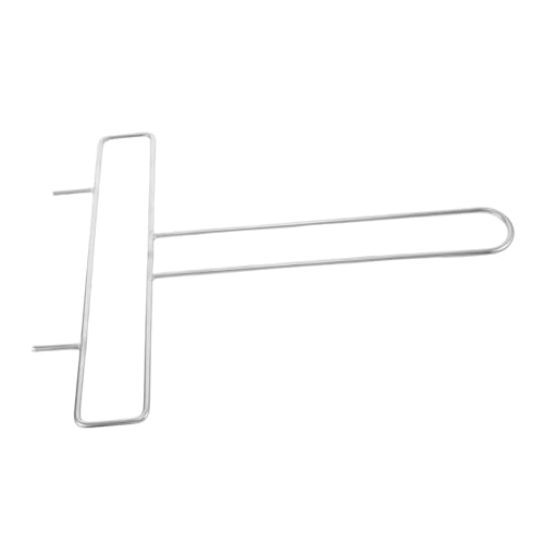 Mipcase Soporte de Linterna Estante de Calentamiento de la Parrilla Rejilla de enfriamiento para Hornear brocheta de Pavo Parrillas para ahumador brocheta de Kabob Acero Inoxidable Plata