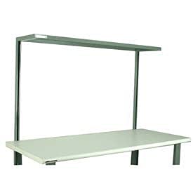 4-6OCS Fixed Top Shelf for 72" Workbench, 14 and 16 Gauge Steel, Blue, 16" Height