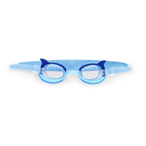 Legami - Occhialini da Nuoto, Occhialini Piscina Bambini, Lenti Antiappannamento, Protezione UV, con Fascia Elastica e Ponte Nasale Regolabile, Squalo