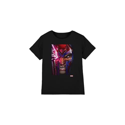 Image of X-Men Boys Magneto Cover Unisex Kids T-Shirt, Black, 7-8 Years UK