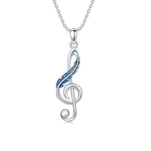 Concetto di design: l'intento originale dietro questa collana con piume di note è quello di creare un ponte tra il mondo della musica e la vita reale. Con questa collana di note portate sempre con voi la vostra melodia preferita e sentirete la forza e il conforto della musica in qualsiasi momento e ovunque.
