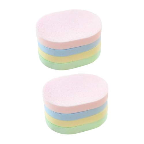 Healvian 8 pièces Éponges Faciales Nettoyantes Éponges Démaquillantes et Absorbantes pour Nettoyage et Exfoliation Compacte Aléatoires Couleur Aléatoire Couleur Aléatoire