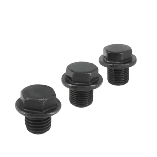 Conector de tubería M12 tapón hexagonal roscado de acero al carbono pack de 10 3