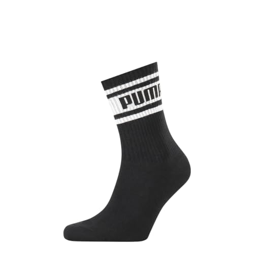 PUMA Mens Stripe Logo Crew Socks Socks - Black