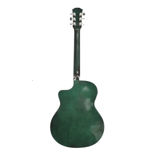 Blueberry, VIP-401, 40Inch TrussRod Acoustic Guitar Kit With 1 Bag, 1 Belt, 1 String Set And 2 Picks (Green)