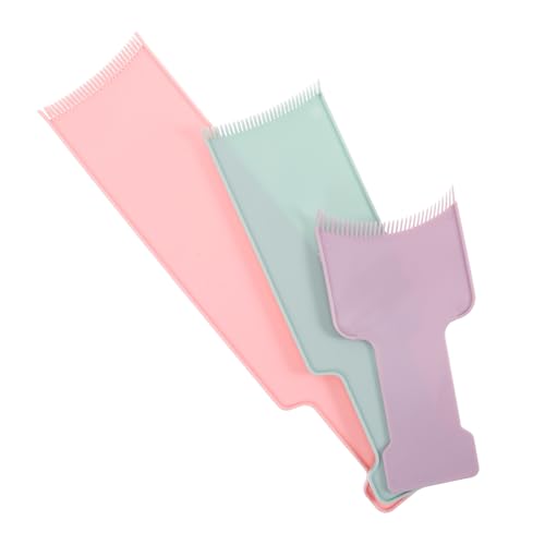 TOVINANNA 3pcs Hair Highlighting Kit Color Board for Hair Coloring Sturdy Plastic Hair Color Board Highlighting Tools