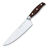 3 Claveles Nørden - Cuchillo Forjado Cocinero 20 cm. 8' acero inox, mango madera roble