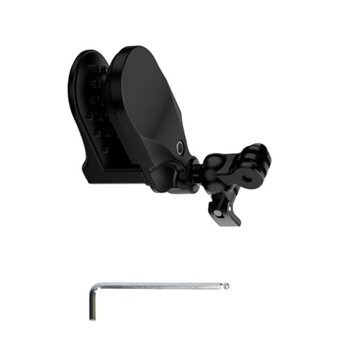 Fixation mentonnière casque de moto rotative contre les vibrations de caméra d'action