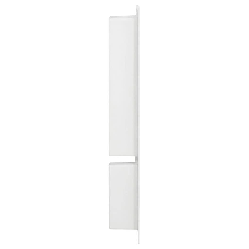 Niche de douche avec 2 compartiments Blanc brillant 41x69x9 cm