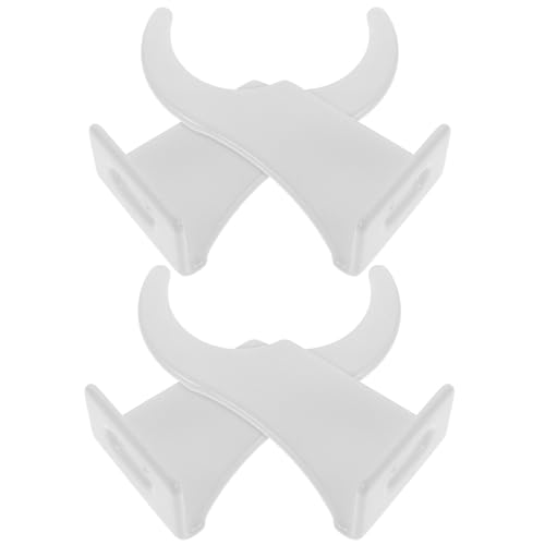 KICHOUSE Crochets de Radiateur Haute Capacité Lot de 4 Pièces Supports en Acier pour Suspendre Radiateurs Lourds Installation sans Outils Adaptés aux...