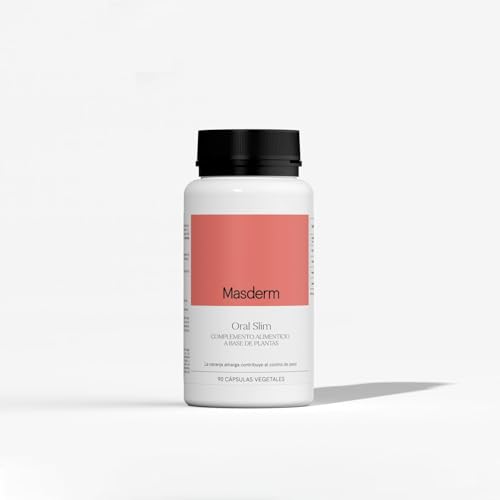 MASDERM - 90 Cápsulas Anticelulitis con Té Verde, Complemento Alimenticio Natural Reductor y Reafirmante, Control de Peso, Drenante Potente, Mejora la Piel y Reduce la Celulitis, Tratamiento 90 Días