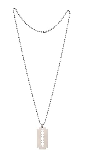 HomeSoGood Pendant Unique Razor Blade Shaped Punk Street Unisex Stainless Steel