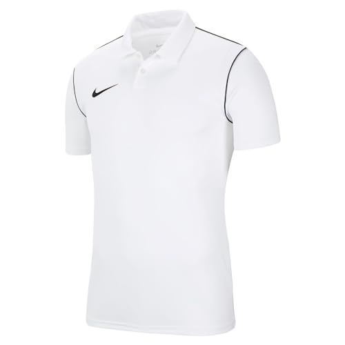 Nike Jungen Park 20 Polo Hemd, Weiss/Schwarz/Schwarz, M