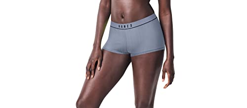 Hanes Womens Retro Rib Boyshort Underwear, 3-Pack Boy Short Panties, 2 Pack - Assorted, Large Us #TOP1
