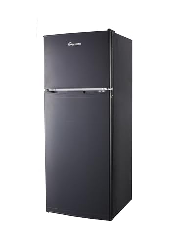 SIMPLI-MAGIC 79565 4.0 Cu.Ft. Double Door Freezer, Mini Fridge for Office,Dorm, Bedroom,Adjustable Thermostat Refrigerator, Black on Fridge.com