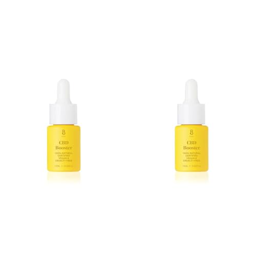 BYBI Beauty CBD Booster | Facial Oil | Calm Stressed Skin, Eases Blemishes and Reduce Redness | Contains 100mg CBD Hemp Oil | 15 ml (Pack of 2)