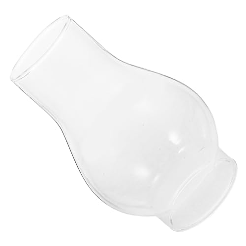 NUOBESTY Antiker Glas Lampenschirm Ersatz für Petroleumlampe Ø Mundgeblasen Windgeschützt Elegant Robustes Glas Vielseitig für Wohnraum Garten...