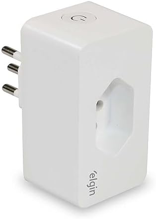 Plugue de Tomada inteligente 10A Elgin Bivolt Compatível com Alex...