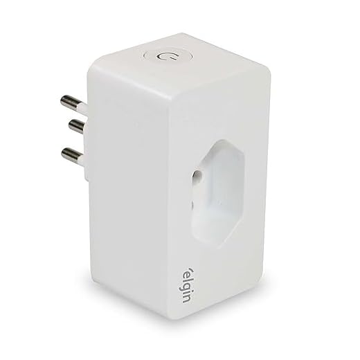 Plugue de Tomada inteligente 10A Elgin Bivolt Compatível com Alexa e Google Home