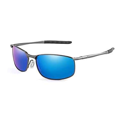 Polarized Sunglasses vintage sunglasses Men Classic Day Night Vision Sun Glasses Sports Driving Glasses Male Mirror UV400 Accessories black retro sunglasses wayfarer sunglasses for men (Grey Blue)