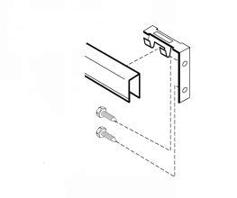 Contractors Wardrobe Top Guide Bracket B3000 (RM-B3000) 4-Pack (Metal Bracket Only)