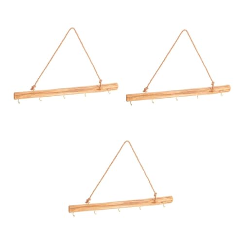 Cabilock 3 pièces Organisateur de Bijoux Mural Multifonction Porte Manteau et Crochets Support Élégant pour Colliers Bagues et Boucles Oreilles Rangement Gain de Place pour Maison et