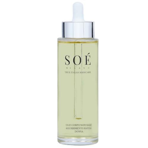 Olio Corpo con Olii puri 100% Vegetali. Impreziosito con Olio di Argan e Olio di Jojoba per una pelle morbida e setosa. Vitamina C e Vitamina E antiossidanti. Assorbimento Rapido. Made in Italy