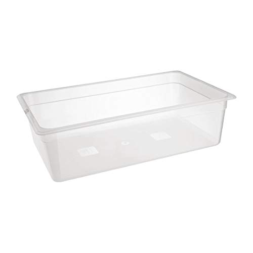 NISBETS Essentials Polypropylene 1/1 Gastronorm Container without Lid 150mm