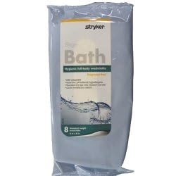 Sage Bath Washcloths - Fragrance Free - Rinse Free Bathing Wipes Ultra Soft and Hypoallergenic - 8 cloths per package 6