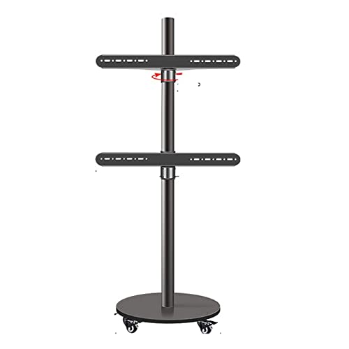 SQMGFA Soporte Universal para TV de 37 a 75 Pulgadas, Soporte Giratorio Horizontal y Vertical para Monitor de computadora, Carrito móvil para Piso, Soporte para Video en Vivo, para reunio