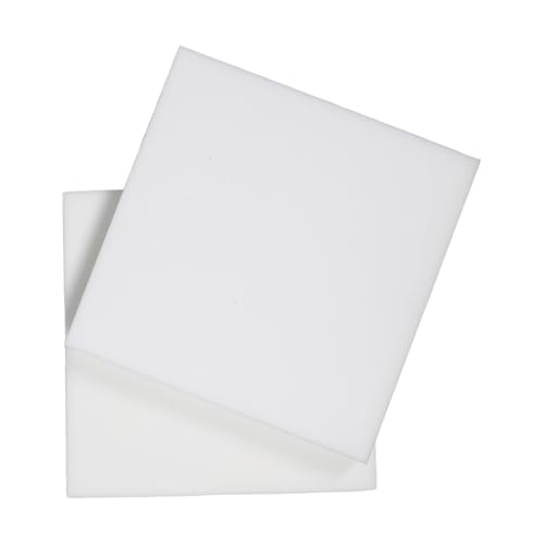 Cabilock 2 Piezas Cojín de Espuma de Alta Densidad para Sofá y Sillón, Resistente a Deformaciones, Cuadrado de 40x40x3 Cm, Adecuado para Tapicería y Proyectos DIY