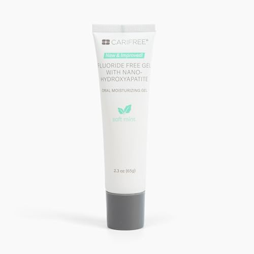 CariFree Fluoride Free Gel, Mint Flavored, Nano Hydroxyapatite Toothpaste, Neutralizes pH, Freshens Breath & Moistens Mouth, Dentist Recommended for Oral Care, (2.3 Ounce (Pack of 1), Soft Mint