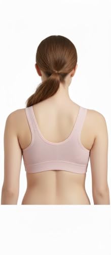 Image of Women's Maternity Nursing Bra, Front Open with Button Closure, Wirefree Padded, Seamless Inner, with Tube Bra,Pack of 1 (Free Size 30,32,34)