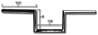 Jammer 'Z' Chrome 1" Handlebars 6" Rise + Wiring Dimples fits Harley-Davidson