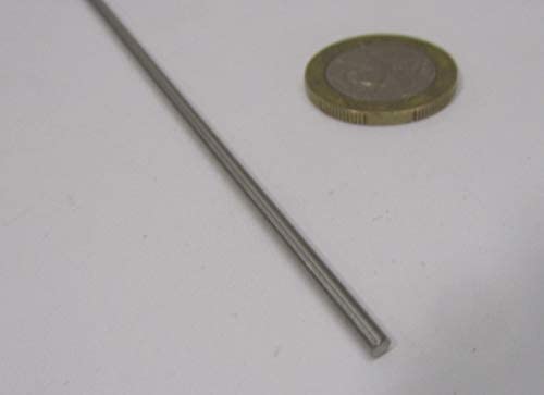 316 Stainless Steel Hardened Shaft .093" Diameter x 24" Long 1 pc