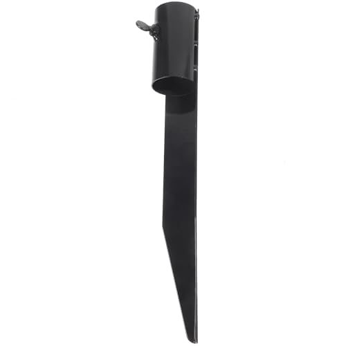 DECHOUS Estaca de Tierra para Luces de Jardín de Acero Inoxidable 28,5 Cm Negra, Soporte Resistente para Iluminación Exterior de Césped y Patio, Adecuado para Luces Color Aleatorio