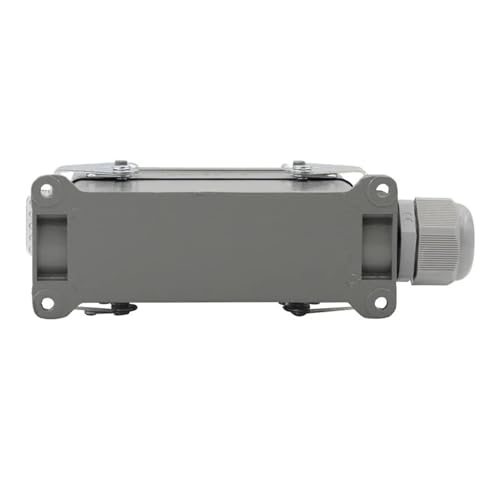 Conector industrial resistente 24 pines gris lateral miniatura 5