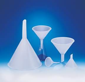 Polypropylene Funnels with Short Stems and External Ridges, Stem Diameter: 140mm; Top Dia.: 270mm [ 1 Ea.]