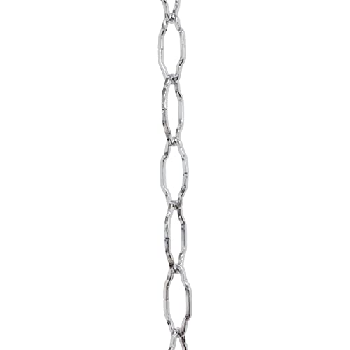 Image of RCH Hardware CH-S57-33-PC Steel Chandelier Chain, Polished Chrome (1 Foot)