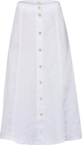 Preisvergleich Produktbild BRAX Damen Style Kelly Sportiver Leinenrock Rock, Weiß(Weiß), 46