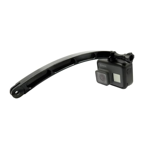 3-in-1 Plastic Helmet Curved Arced Extension Arm Mount Kit (7.5/13.5/19.5cm) Replacement compatible for all Gopro Hero Series, SJCAMs, 4K, EK7000, GeekPro and other Action Cams