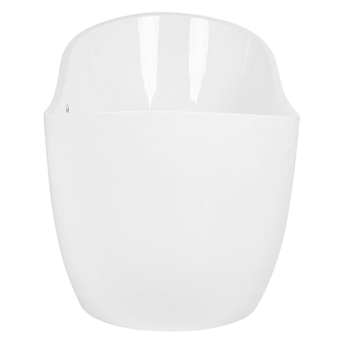 Stilvolle Acryl Badewanne oval freistehend weiß mit Überlauf 170 x 77 cm Antiqua