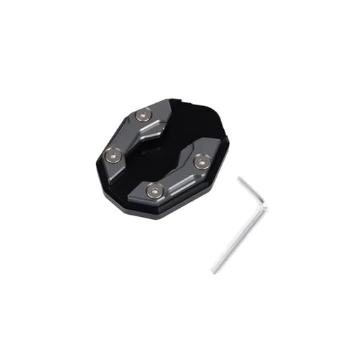 Support latéral de moto universel antidérapant en alliage d'aluminium robuste pour béquille