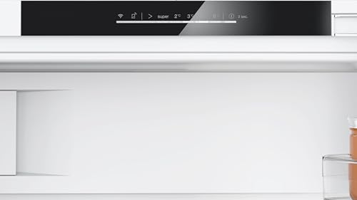 Bosch KUL22VFD0, Serie 4, Smarter Unterbau-Kühlschrank mit Gefrierfach, 82 x 60 cm Nische, 93 L Kühlen & 17 L Gefrieren, Made in Germany, sehr leise, schnellere Kühlung auf Knopfdruck