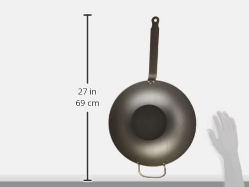 Mauviel M'Steel Wok de Acero Negro con Mango de Hierro 11.8 pulgadas miniatura 3