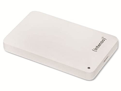 Intenso 6021561 HDD Esterno, 2.5 Pollici, USB 3.0, 1000 GB, Autoalimentato, Bianco, 5400 RPM, 6000 Mb/s
