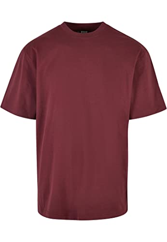 Urban Classics TB006-Tall Tee, Camiseta Hombre, Rojo Cereza, M