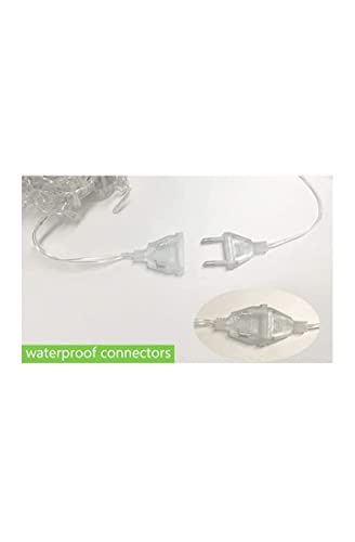 Image of Light 12 Swastik Om String 6+6 Swastik Om 138 LED Star Lights, Curtain String Lights for Bedroom with 8 Lighting Modes,Waterproof Window Lights Decorations, Garden Decorations Lights