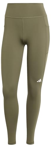 adidas Femme Own the Run Full-Length Leggings, olive strata, L adidas Femme Own the Run Full-Length Leggings, olive strata, L