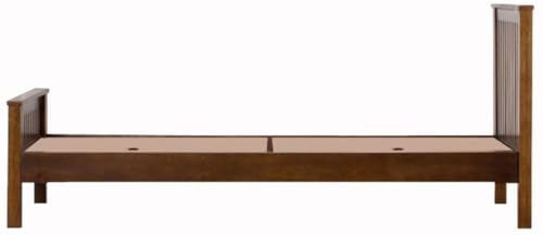 Image of AADITYA WOODS Solid Sheesham Wood Single Bed Cot Without Storage | Single Size Bed for Bedroom | Multipurpose Use Bed- Teak 8